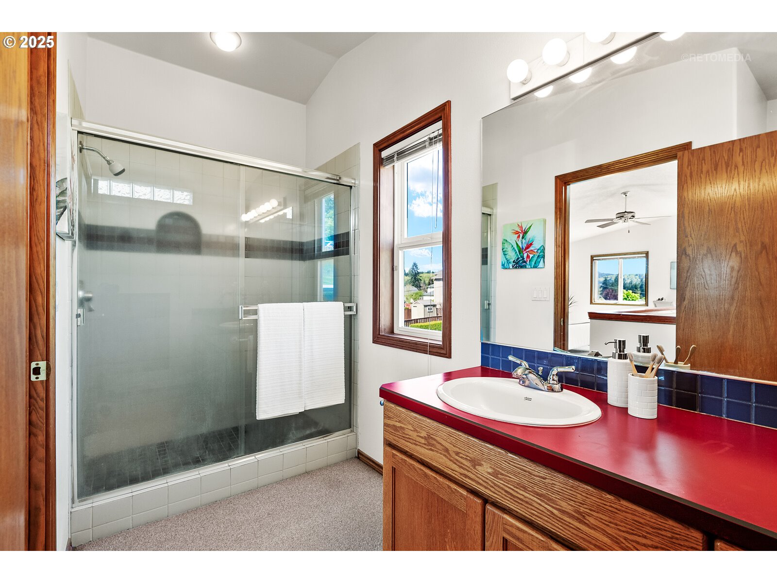 17233 Southeast McKinley Road Gresham, OR 97080 - Photo 27 of 48 a bathroom with a sink and a mirror
