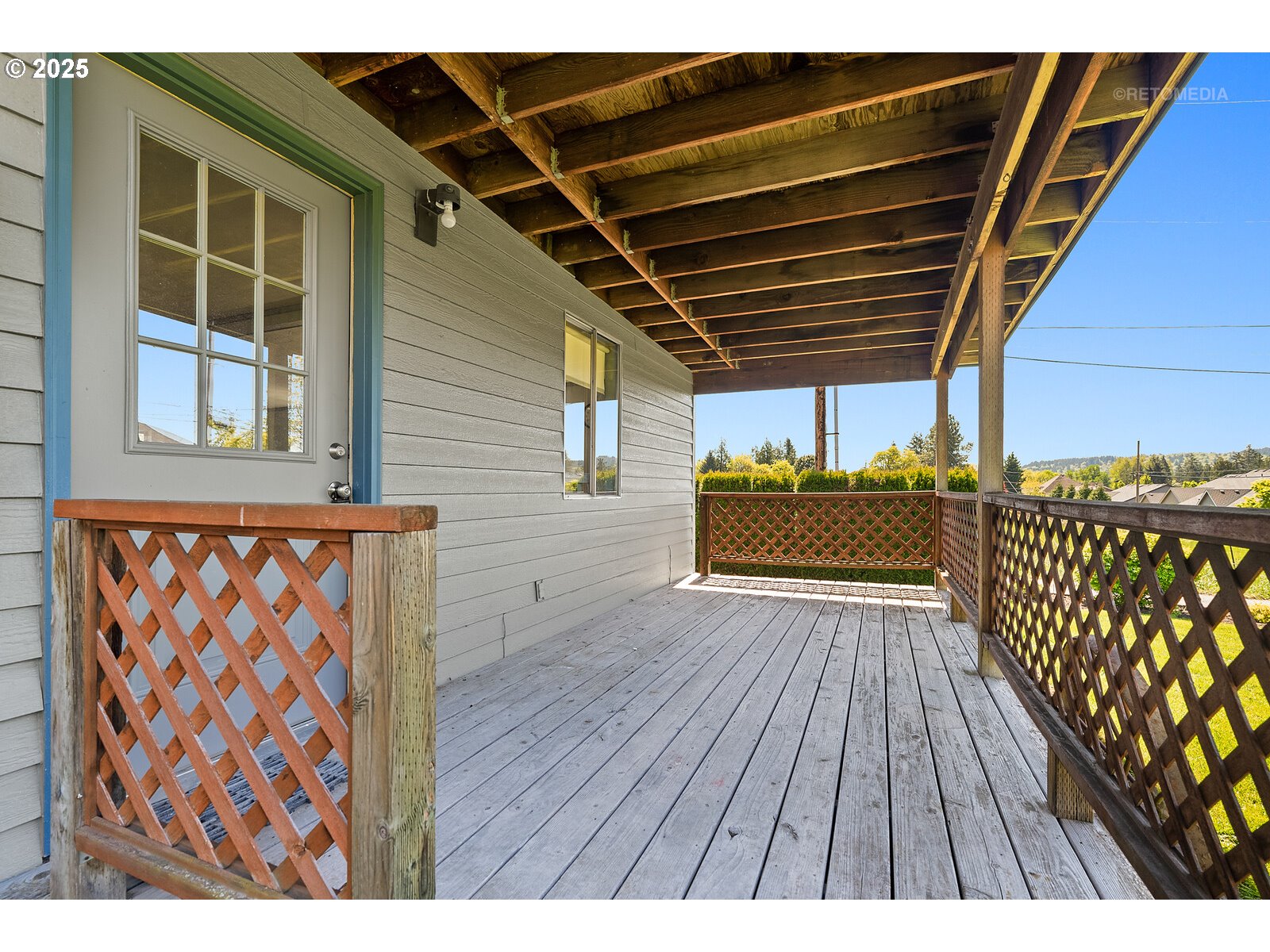 17233 Southeast McKinley Road Gresham, OR 97080 - Photo 30 of 48 a view of outdoor space with wooden floor and yard