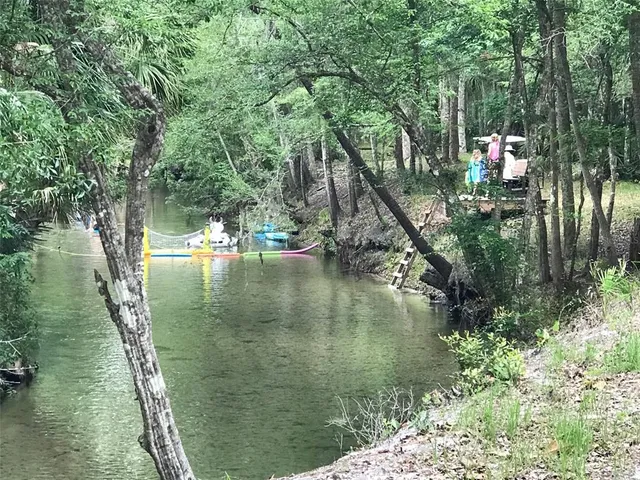 a bathroom with a yard