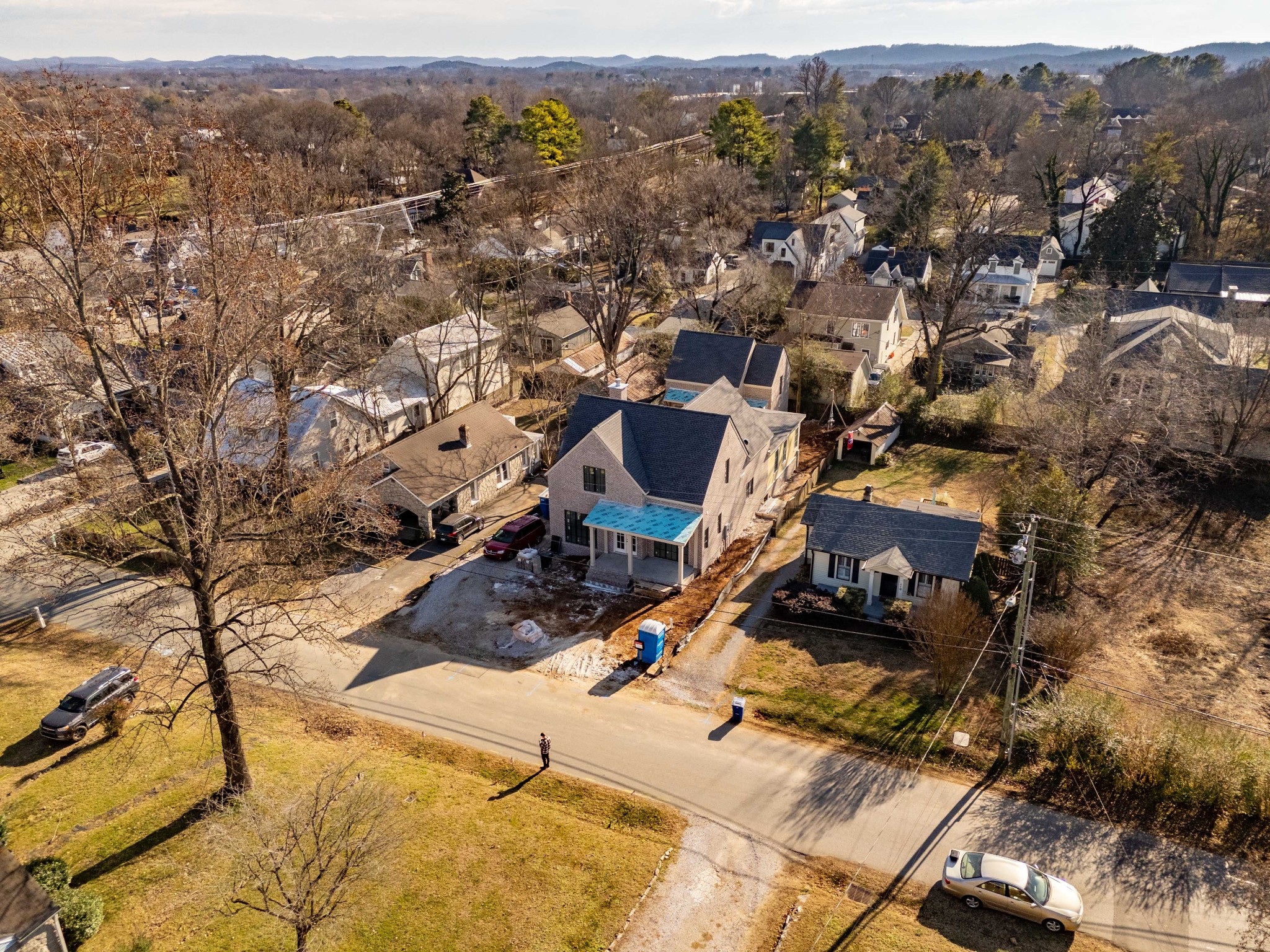 120 Cleburne Street Franklin, TN 37064 - Photo 49 of 49 an aerial view of residential houses with outdoor space