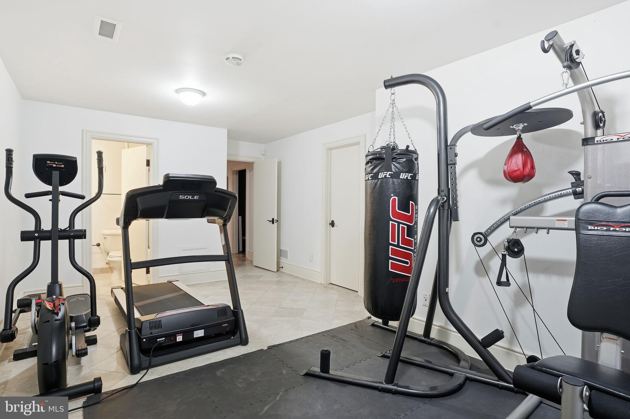 11940 River Road Potomac, MD 20854 - Photo 54 of 75 a view of a room with gym equipment