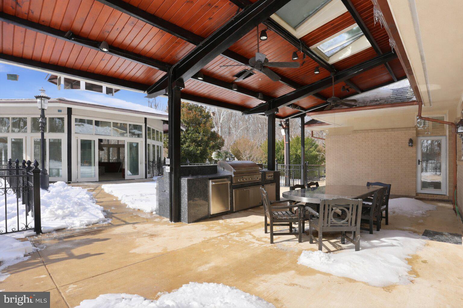 11940 River Road Potomac, MD 20854 - Photo 55 of 75 Exterior Covered Dining Pavilion & Grilling Island