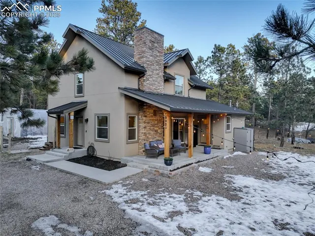 a view of park with trees
