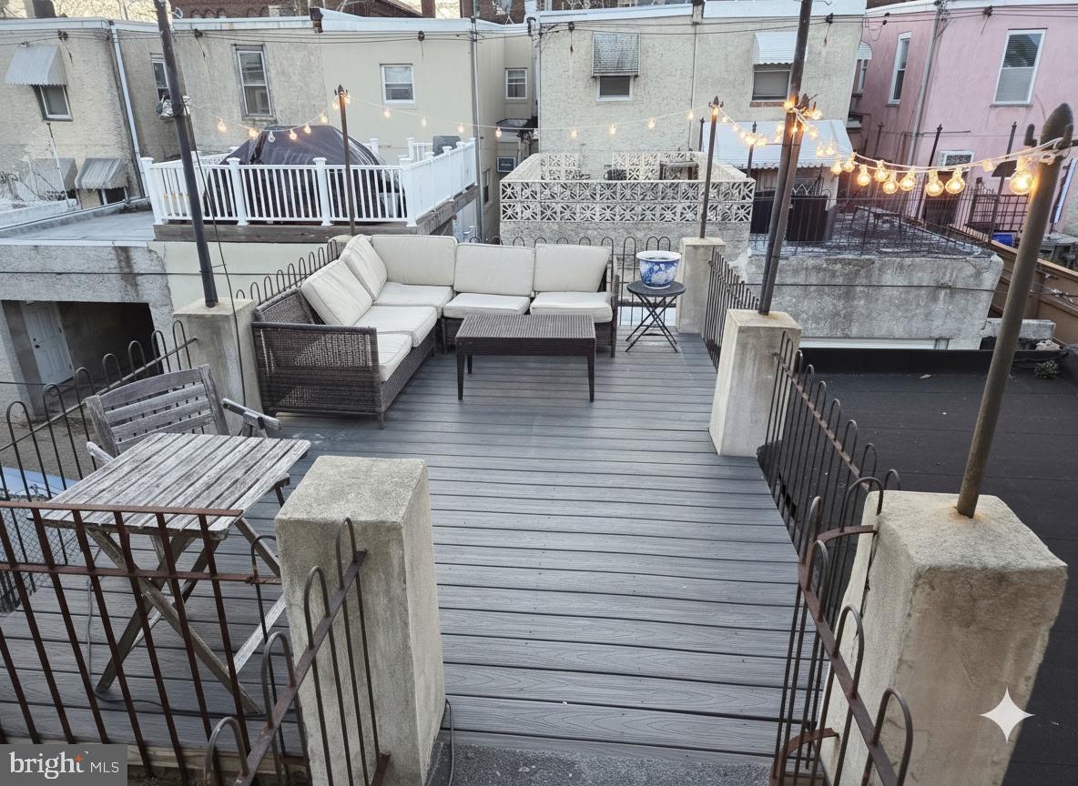 2118 South Lambert Street Philadelphia, PA 19145 - Photo 21 of 24 a view of a patio with couches table and chairs
