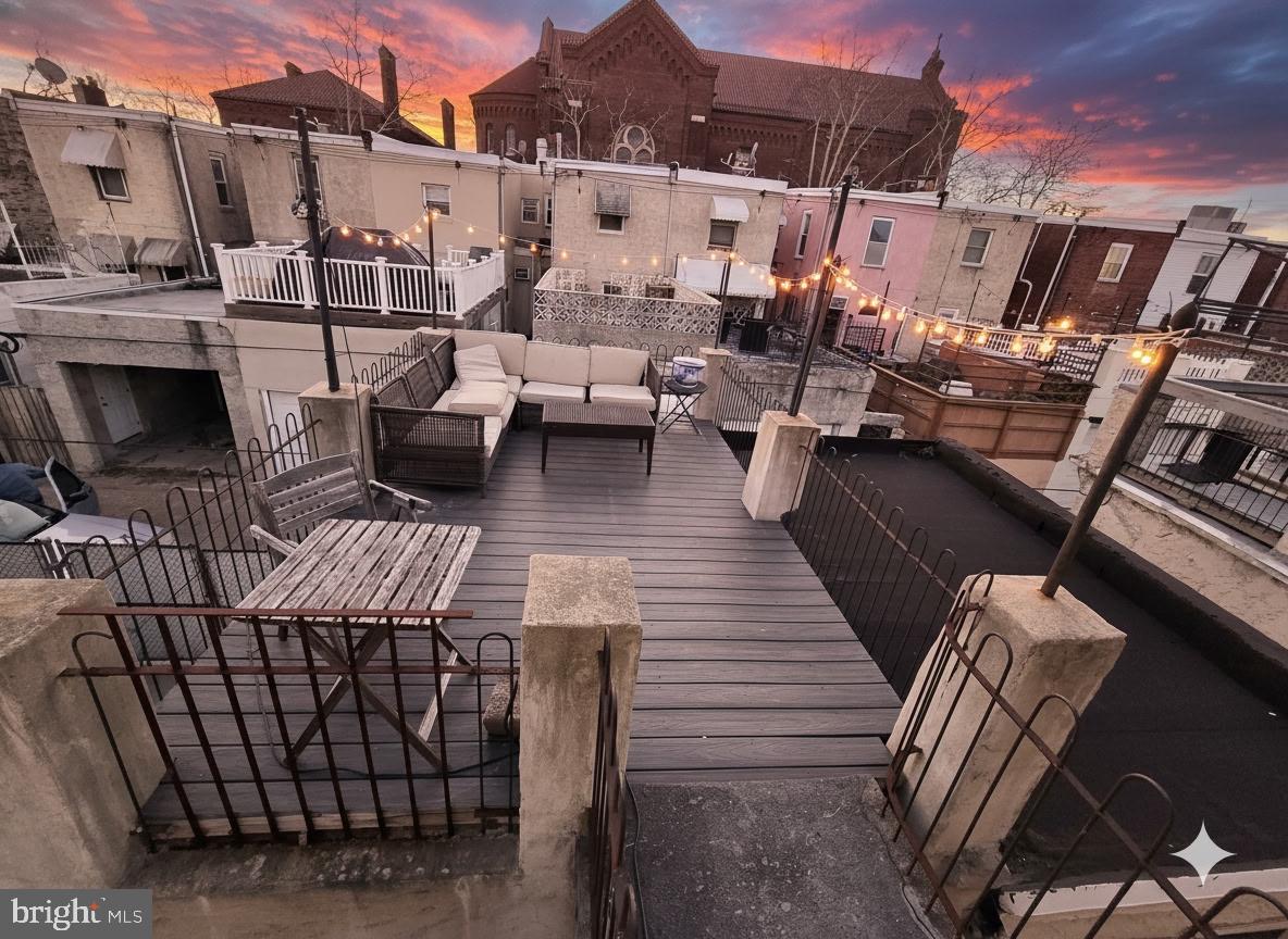2118 South Lambert Street Philadelphia, PA 19145 - Photo 22 of 24 a view of a patio with couches table and chairs