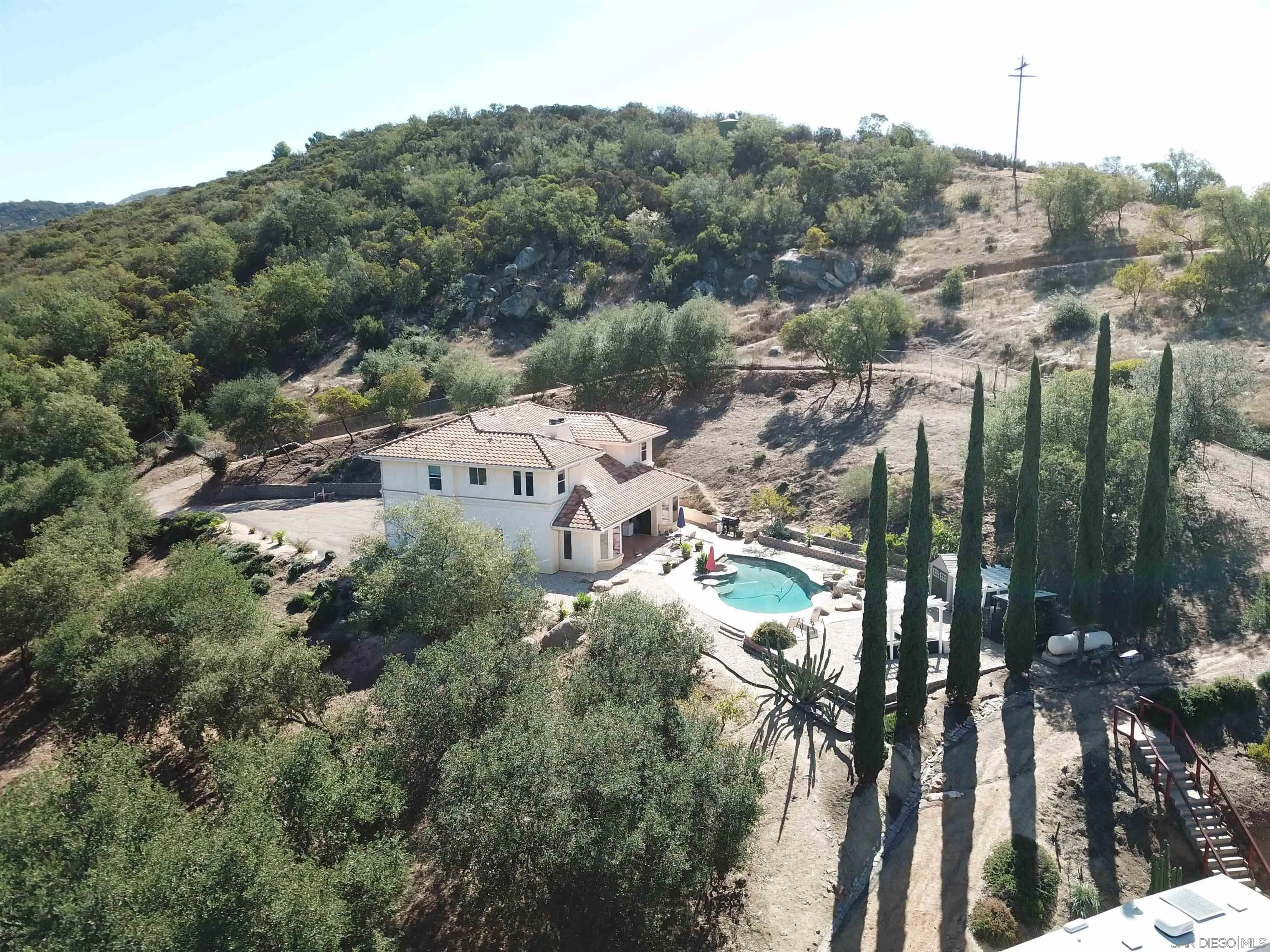 15735 Lawson Valley Road Jamul, CA 91935 - Photo 37 of 37 a view of a house with a street