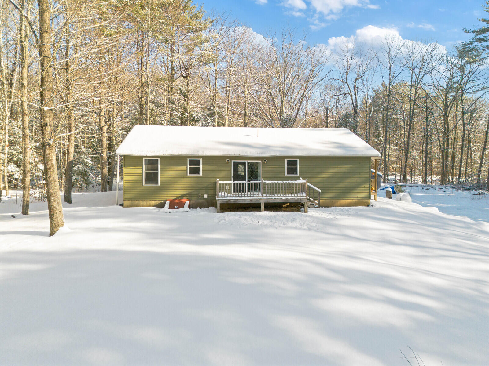 128 South Taylor Road Mount Vernon, ME 04352 - Photo 5 of 36 Aerial back home
