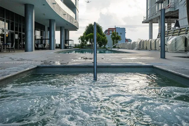 a view of a lake with houses