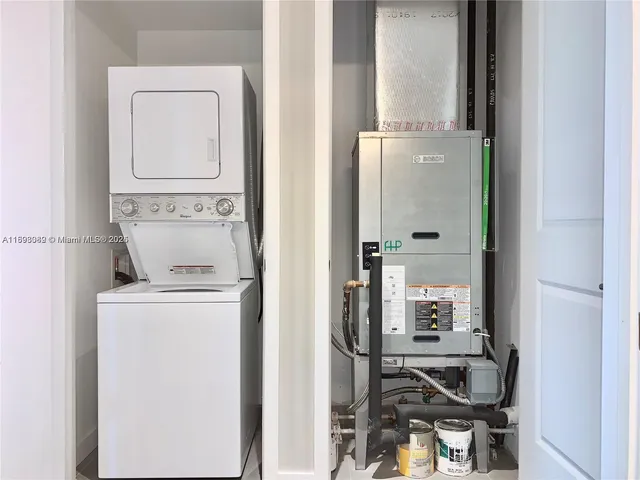 a room with storage and utility