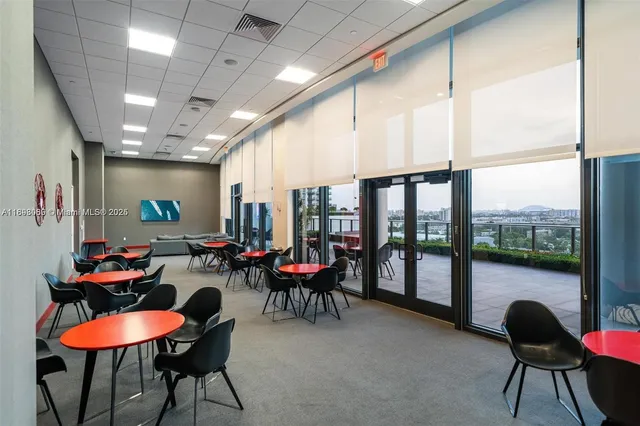 a outdoor space with furniture