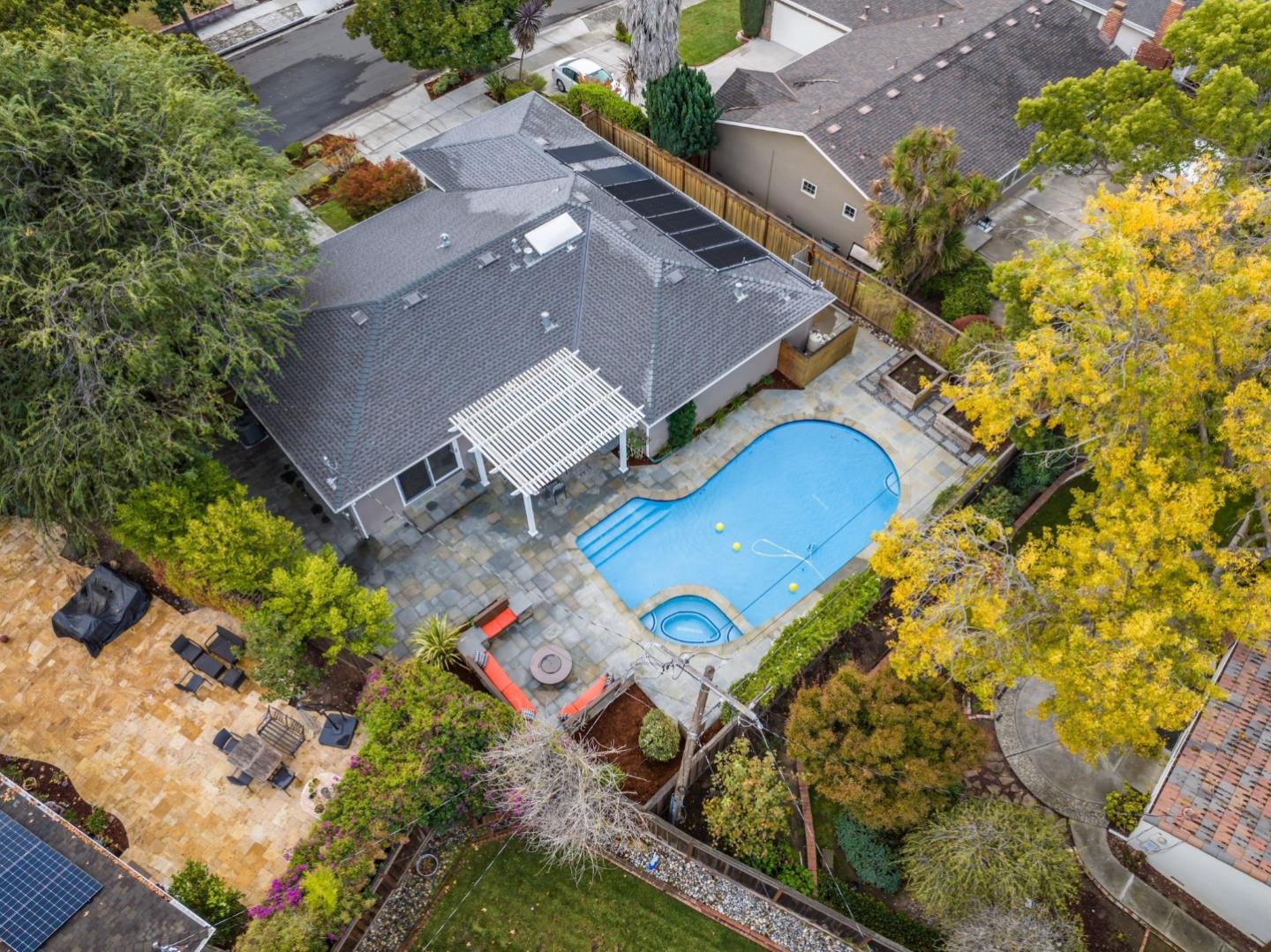 1081 Rockefeller Drive Sunnyvale, CA 94087 - Photo 24 of 24 an aerial view of a house with a garden