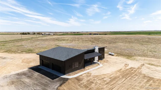 a view of a lake with a terrace