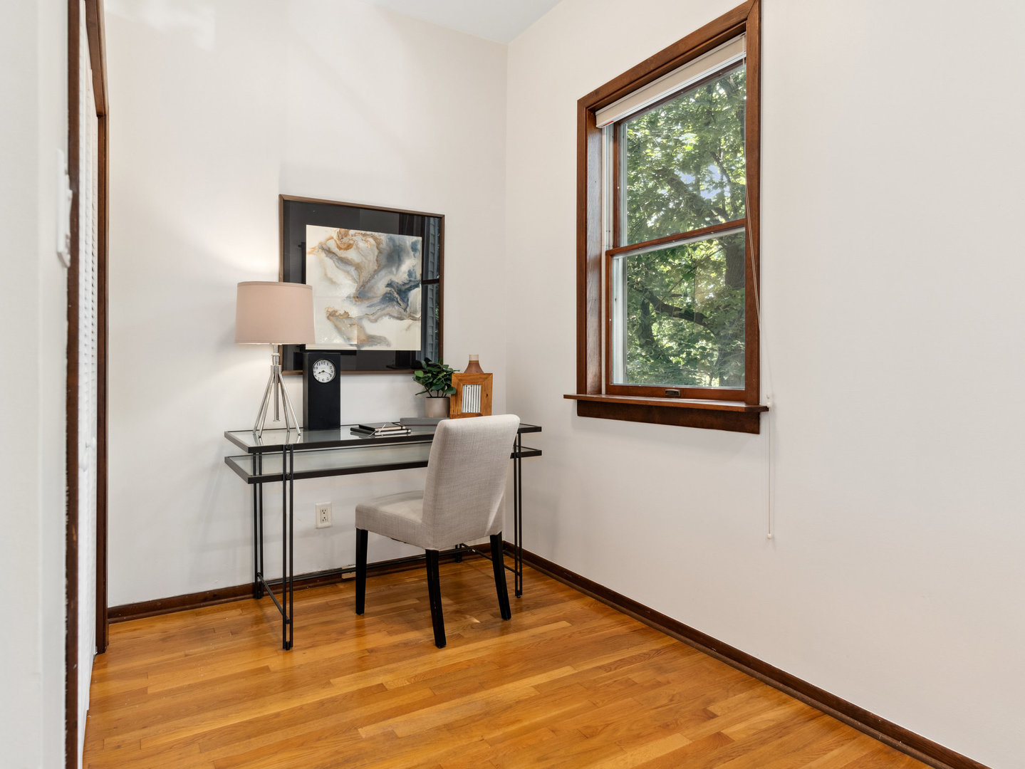 3034 North Seminary Avenue, Unit 2 Chicago, IL 60657 - Photo 11 of 26 a workspace with furniture and window