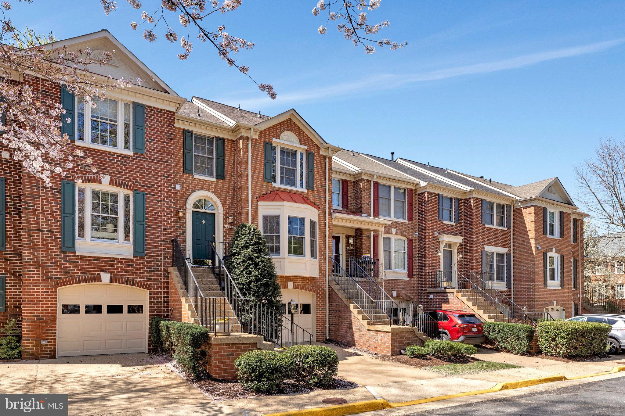 a front view of a building with street view