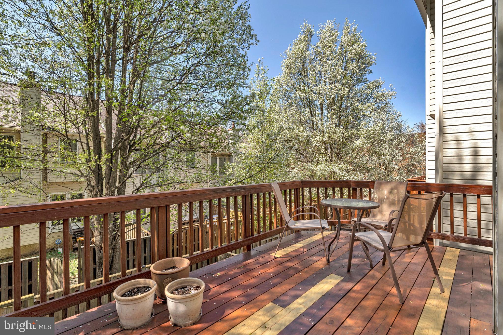 6556 Antrican Drive Springfield, VA 22150 - Photo 32 of 36 a view of a two chairs on the deck