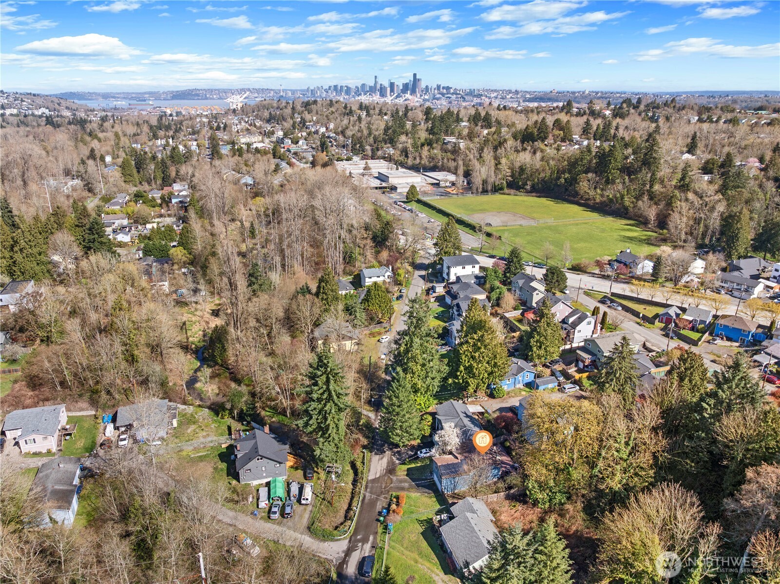 6352 24th Avenue Southwest Seattle, WA 98106 - Photo 31 of 31 an aerial view of residential building with outdoor space