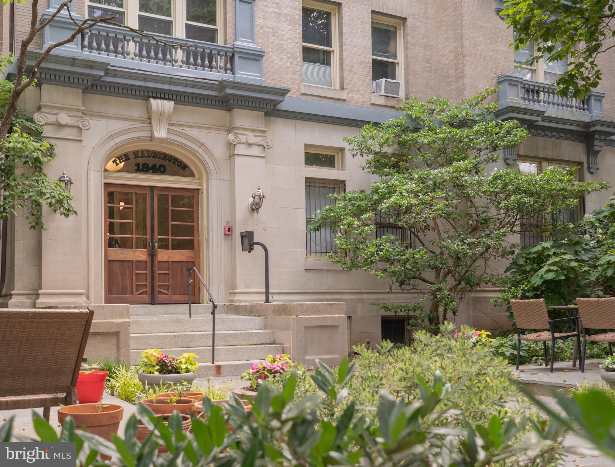 1840 Biltmore Street Northwest, Unit 46 Washington, DC 20009 - Photo 2 of 32 Pre-war building with beautiful plantings