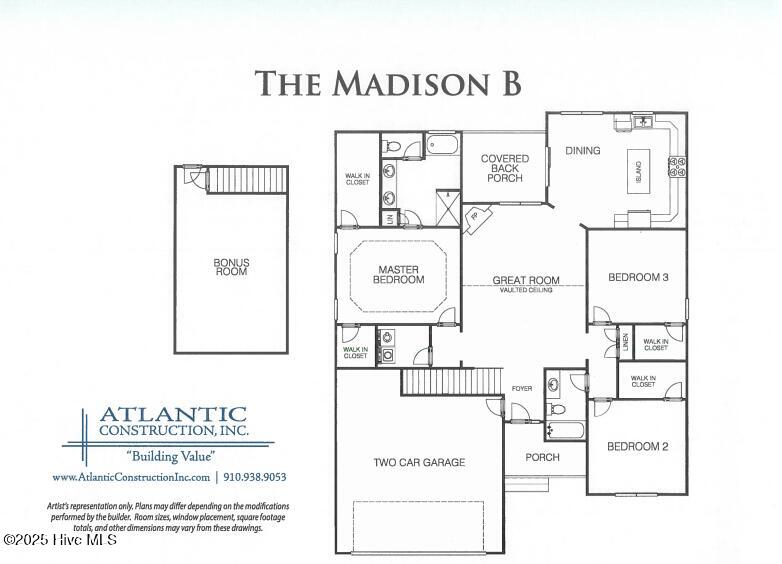 415 Windermere Road Hubert, NC 28539 - Photo 2 of 2 MadisonB-Floorplan