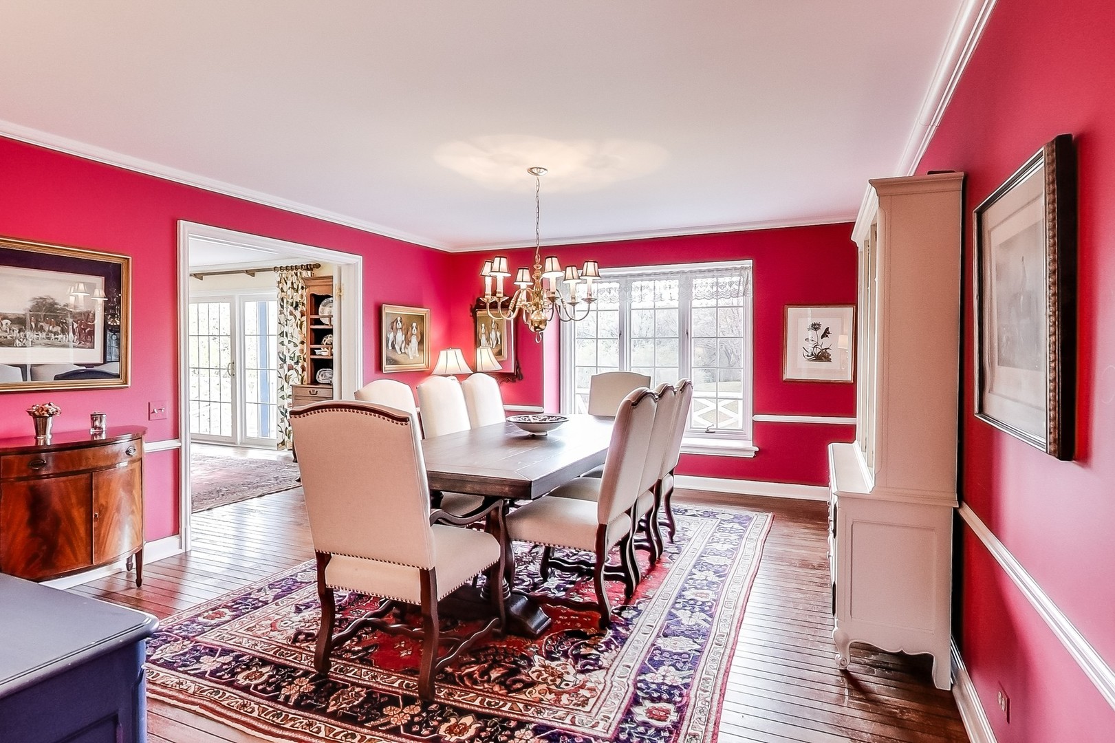 2 Far Hills Road Barrington Hills, IL 60010 - Photo 14 of 37 a view of a dining room with furniture window and wooden floor