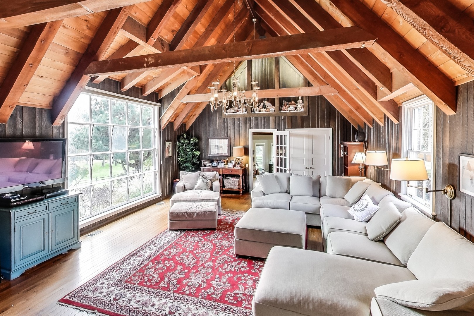 2 Far Hills Road Barrington Hills, IL 60010 - Photo 21 of 37 a living room with furniture and a flat screen tv