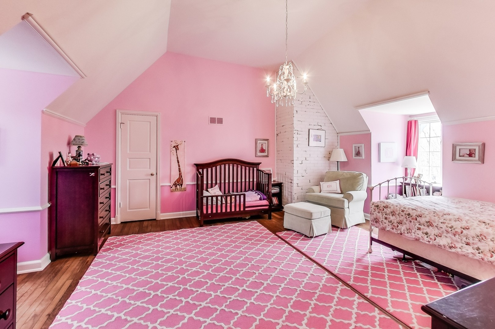 2 Far Hills Road Barrington Hills, IL 60010 - Photo 24 of 37 a bedroom with furniture and a chandelier