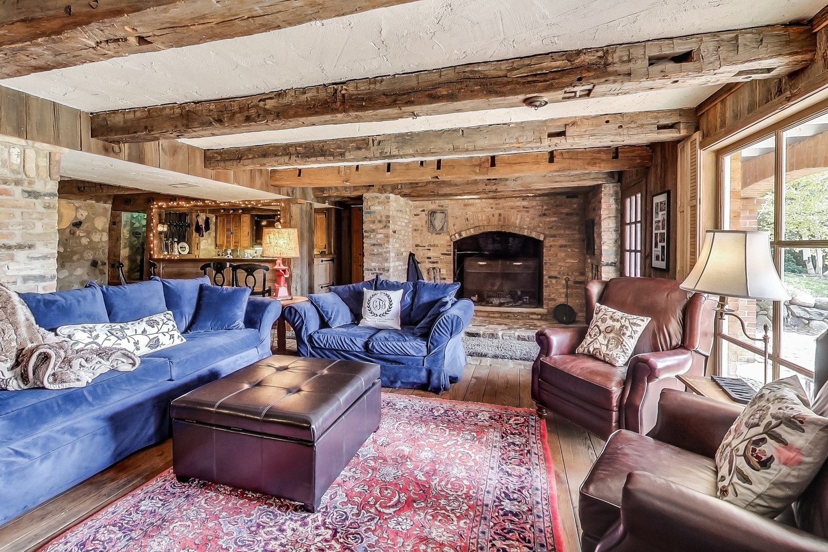 2 Far Hills Road Barrington Hills, IL 60010 - Photo 27 of 37 a living room with furniture and a fireplace