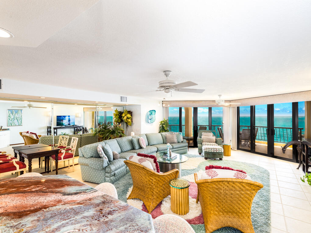 101 East Ocean Drive, Unit C304 Key Colony Beach, FL 33051 - Photo 8 of 39 a living room with furniture and a large window