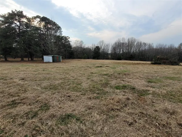 a view of a yard with a trees