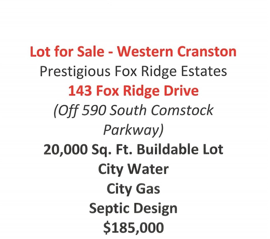 143 Fox Ridge Drive Cranston, RI 02921 - Photo 1 of 2