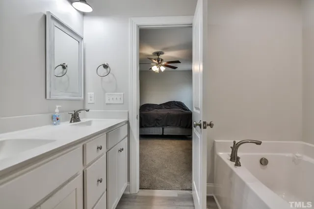 a close up of a bathtub