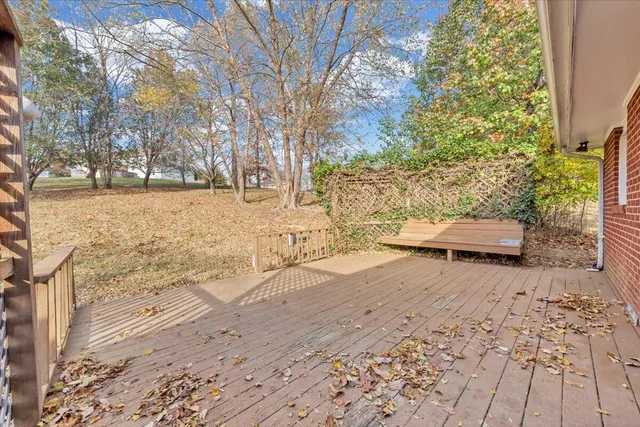 a view of back yard of the house