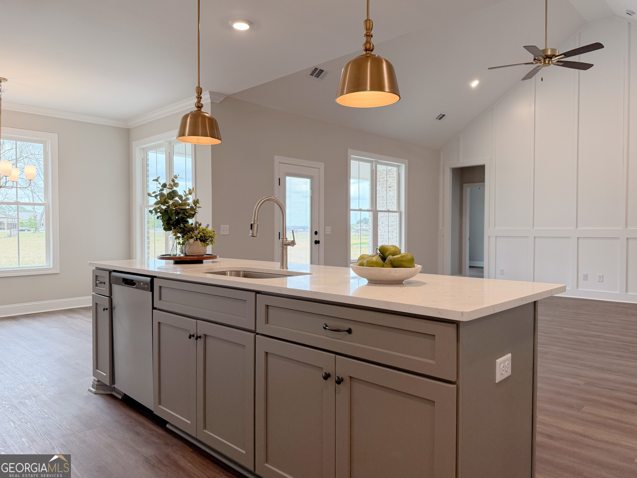 9 Honeysuckle Way Claxton, GA 30417 - Photo 40 of 84 a bathroom with a sink a mirror and a shower
