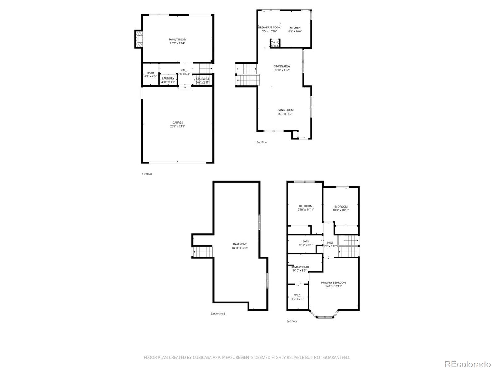 7191 Palisade Drive Highlands Ranch, CO 80130 - Photo 39 of 39 a picture of a floor plan