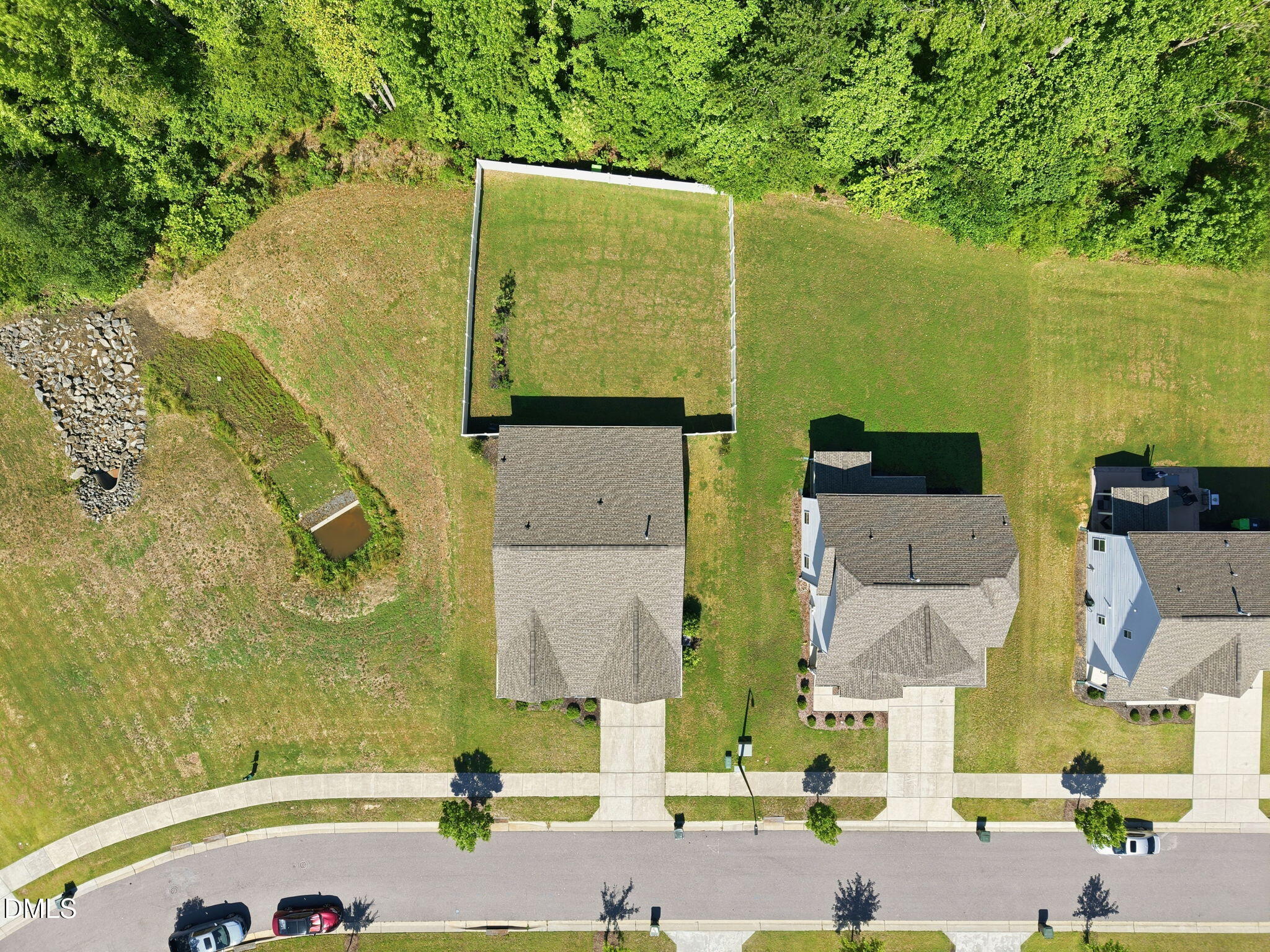 7012 Vanover Drive Raleigh, NC 27604 - Photo 36 of 41 Large Fenced Yard with Tree Buffer