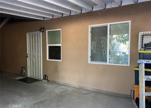 a view of an front door
