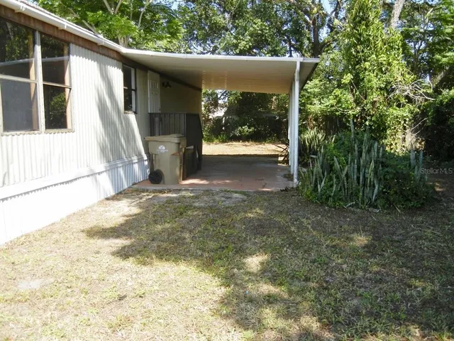 a view of a house with a outdoor space