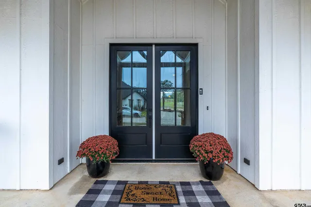a room that has a table and a chair
