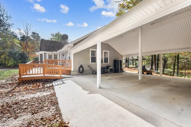 a view of a house with a patio