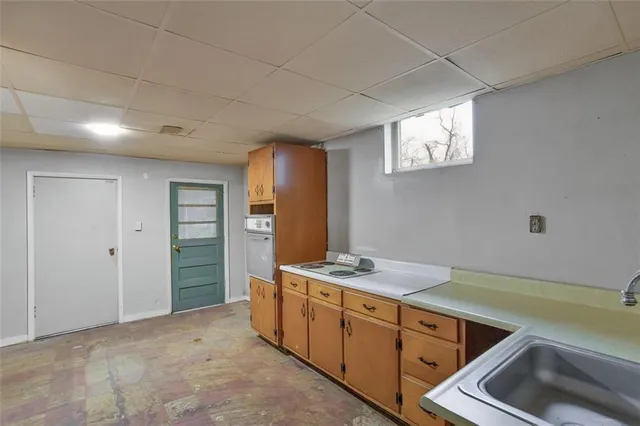 a room with storage and utility