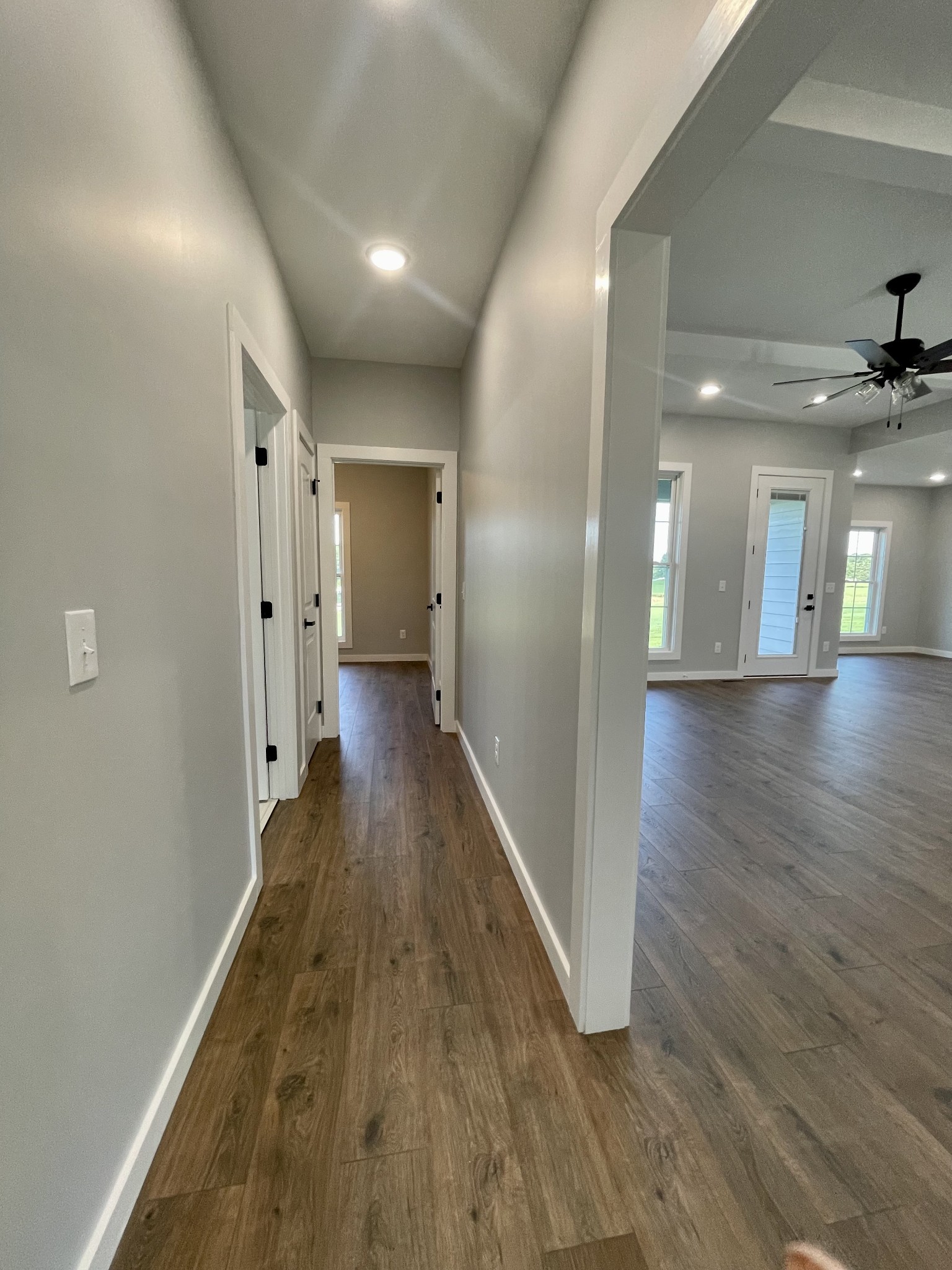 1456 Fall River Road Lawrenceburg, TN 38464 - Photo 25 of 30 a view of a hallway with wooden floor