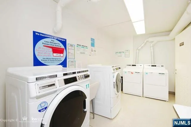 a view of a park with swings and slides