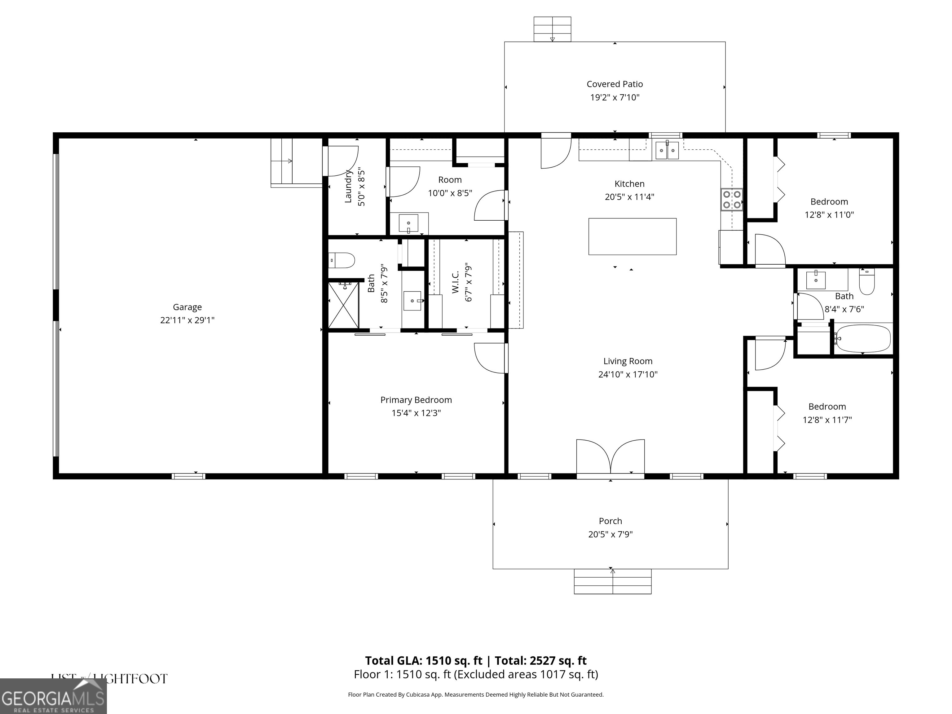 29 Chisholm Street Nahunta, GA 31553 - Photo 49 of 49 a picture of a floor plan