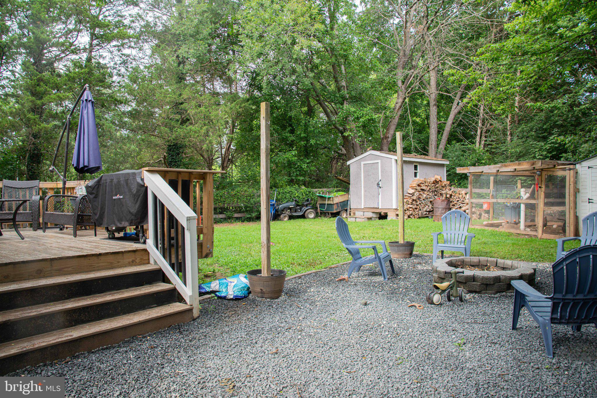 301 North Duey Road Remington, VA 22734 - Photo 9 of 36 Serene backyard retreat with fire pit.