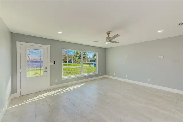 en empty room with window