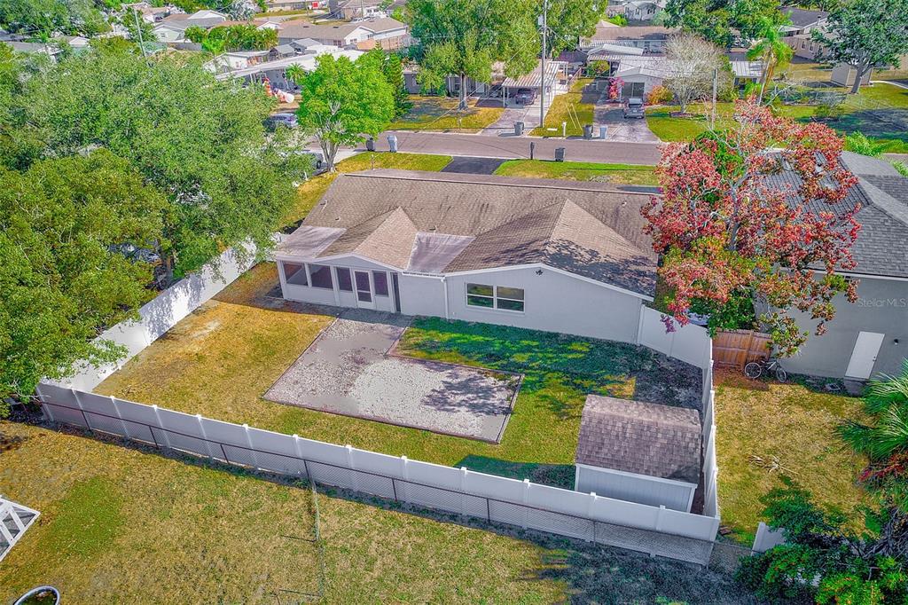 6208 Florida Circle East Apollo Beach, FL 33572 - Photo 40 of 43 an aerial view of residential houses with outdoor space and swimming pool
