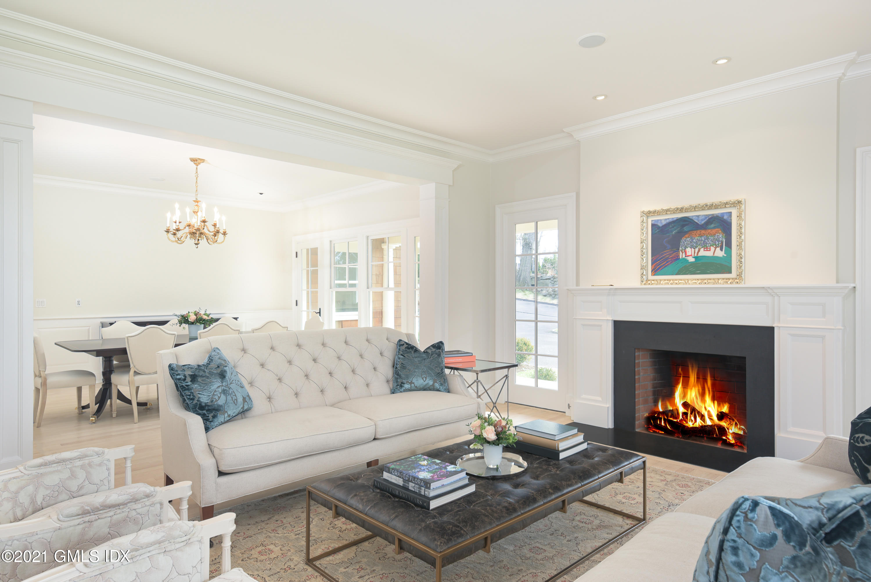 44 Glen Avon Drive Riverside, CT 06878 - Photo 6 of 39 a living room with furniture and a fireplace
