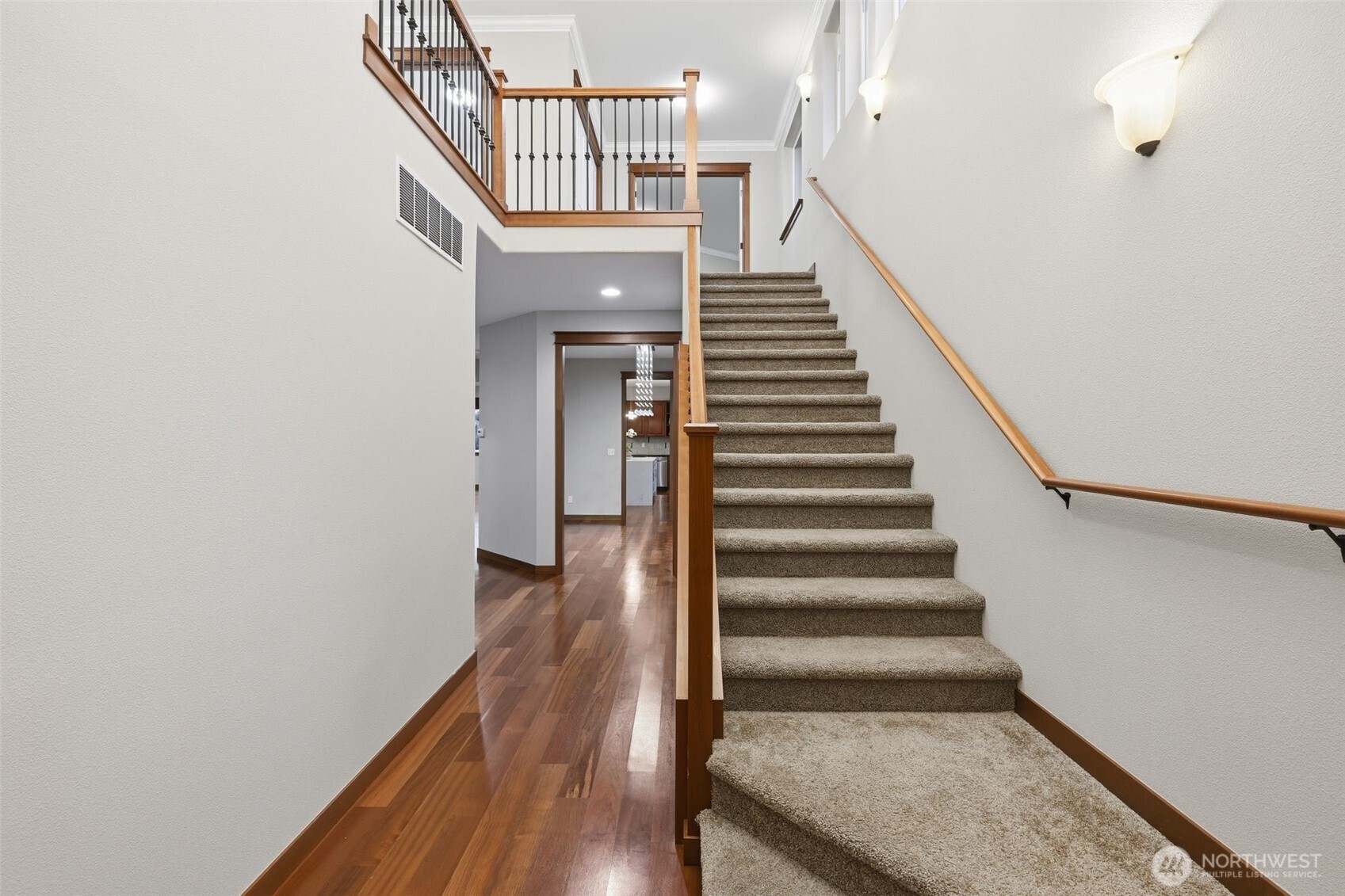 18408 41st Drive Southeast Bothell, WA 98012 - Photo 3 of 25 a view of entryway and hall with wooden floor