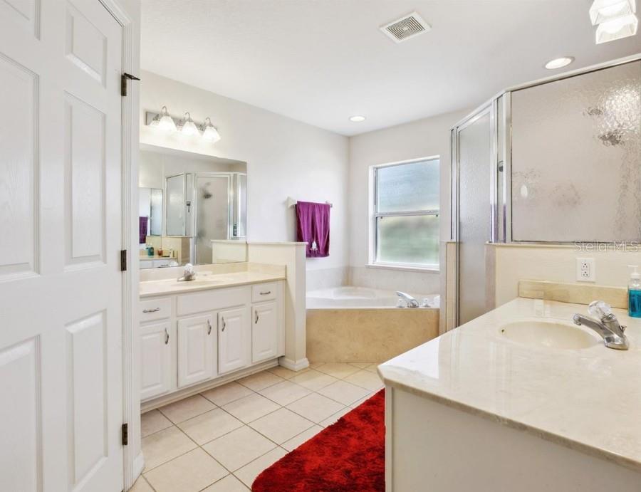 4300 Northwest 4th Circle Ocala, FL 34475 - Photo 16 of 34 a spacious bathroom with a sink mirror and a bath tub