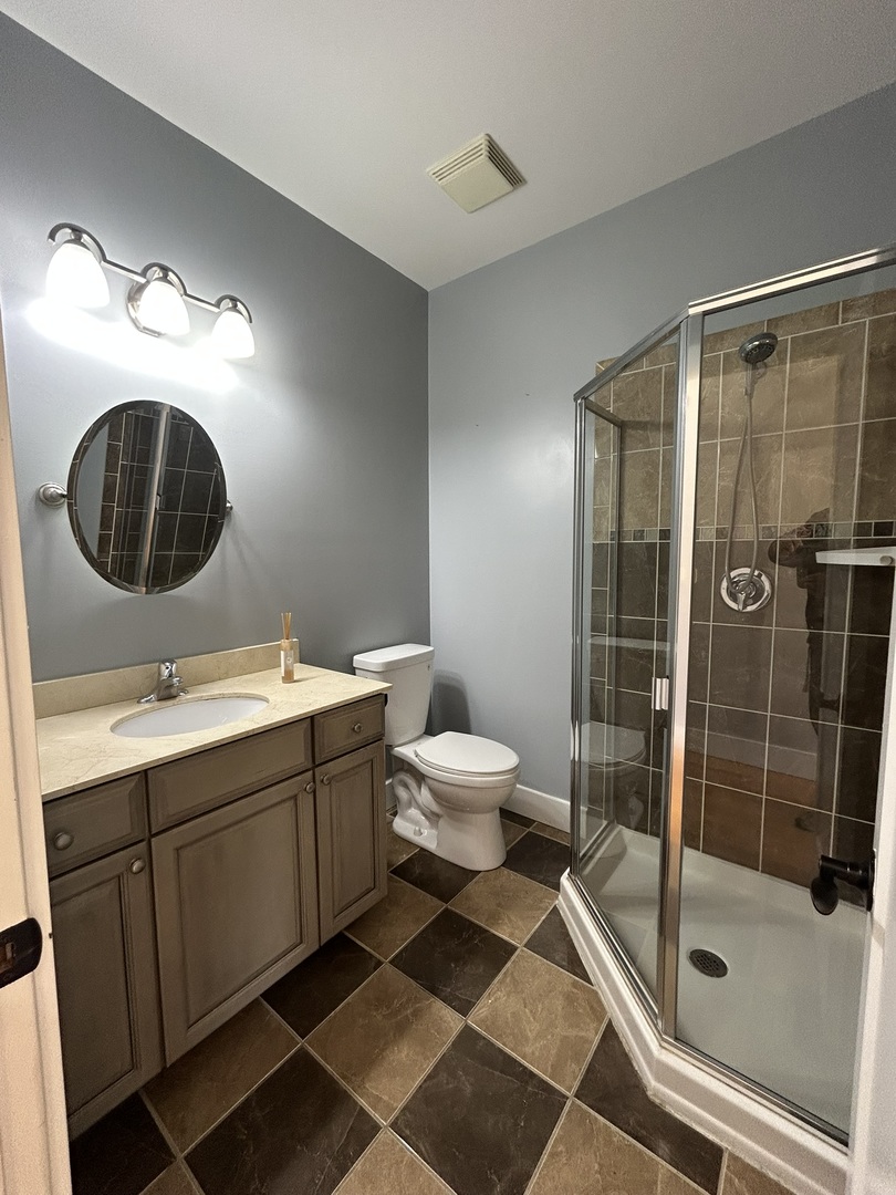 9207 Gerritsen Avenue, Unit 9207 Brookfield, IL 60513 - Photo 17 of 24 a bathroom with a toilet sink and shower