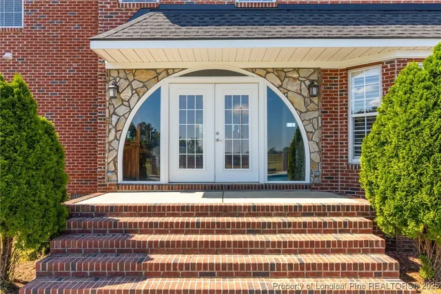 a front view of a house